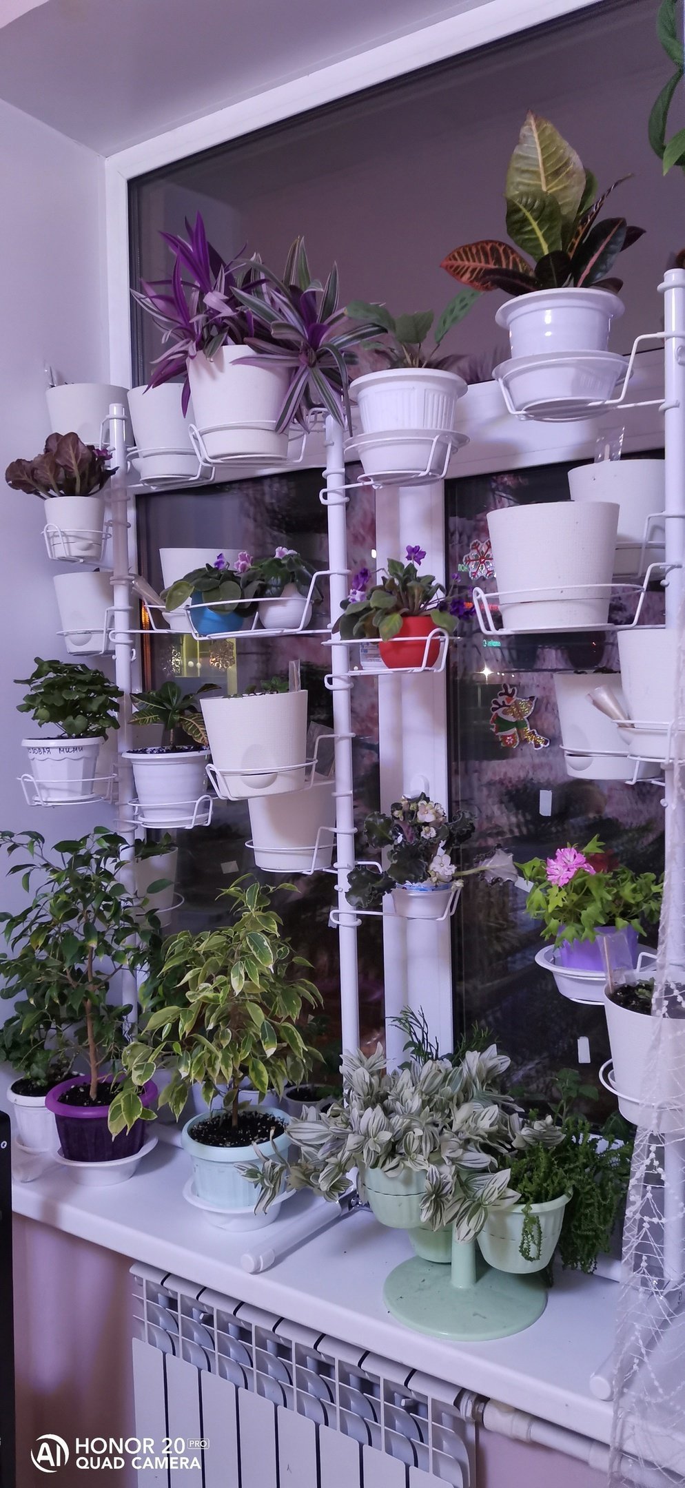 металлическая подставка на окно вместительная. Фото N6